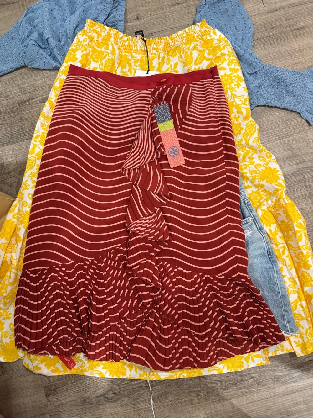 Tory burch ruffle skirt